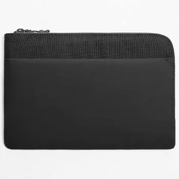 Клатч Zara Rubberised, черный