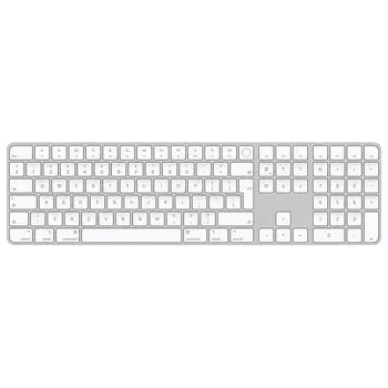 Клавиатура беспроводная Apple Magic Keyboard с Touch ID и цифровой панелью, International English, белые клавиши