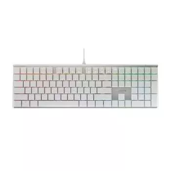 Клавиатура Cherry MX10.0 RGB, низкопрофильная, проводная, Cherry MX Red Low Profile, серебристый