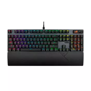 Клавиатура игровая Asus ROG Strix Scope II, NX Ice Storm gray, ABS, черный, английская раскладка