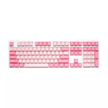 Клавиатура игровая Ducky One 3 Gossamer, Cherry MX Silent Red, розовый, английская раскладка