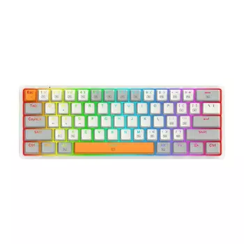 Клавиатура игровая Redragon Akali K642, Red, белый/серый, английская раскладка