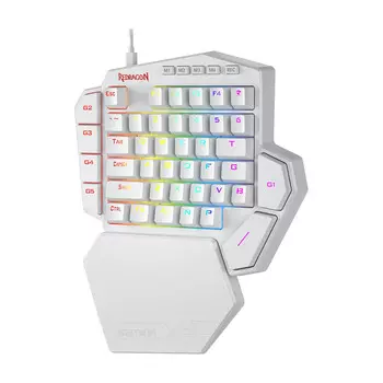 Клавиатура игровая Redragon Diti K585, Brown, белый, английская раскладка