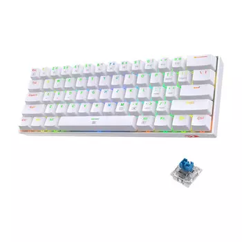 Клавиатура игровая Redragon Dragonborn K630, Blue, белый, английская раскладка