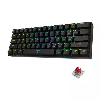Клавиатура игровая Redragon Dragonborn K630, Red, черный, английская раскладка