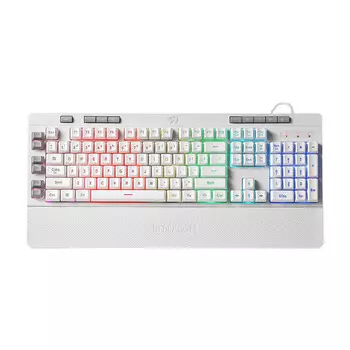 Клавиатура игровая Redragon Shiva K512, мембранная, белый, английская раскладка