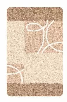 Kleine Wolke Коврик для ванной Curly серо-коричневый, 60 x 100 см