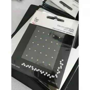 Клей для ногтей Decor с металлическими шипами, 25 штук — арт. 148273, Peggy Sage