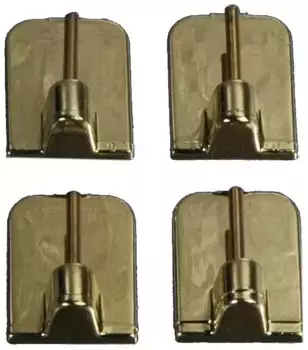 Клейкая подложка Liedeco, (набор, 4 шт.), для витрин для баров-бистро 1,7х2,4 см, цвет messingfarben