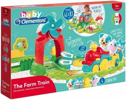 Клементони, интерактивный поезд Farmer's Train Clementoni