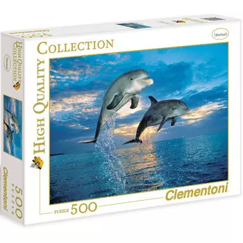 Клементони, пазл, Дельфины, 500 шт. Clementoni