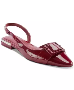 Клемочные балетки на ремешке Clemma с перемычкой DKNY, красный