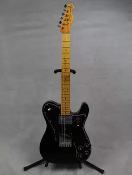 Кленовый гриф Fender American Vintage II Telecaster Custom, черный с футляром AVII