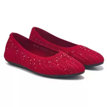 Клео 2.0 блестящий ошеломляющий плоский Skechers, красный