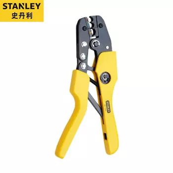 Клещи для обжима изолированных клемм Stanley серии A, клещи для обжима клемм 0,5–6 мм, клещи для зачистки клемм, клещи для холодного обжима 84-844-22
