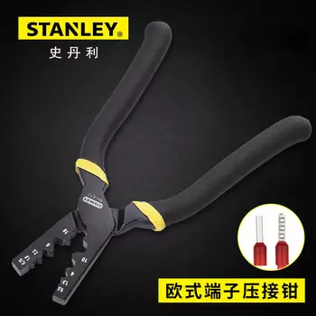 Клещи для обжима клемм Stanley European 0,25–2,5 мм, клещи для обжима проводных трубок, клещи для клемм 84-871-22