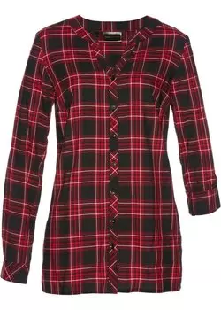 Клетчатая блузка Bpc Selection, черный