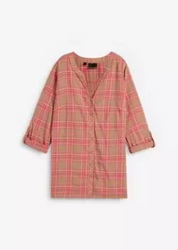 Клетчатая блузка Bpc Selection, оранжевый