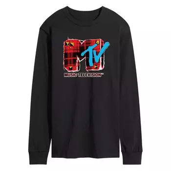 Клетчатая футболка Big & Tall MTV в стиле гранж Licensed Character