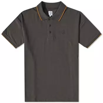 Клетчатая футболка-поло для серфинга Polar Skate Co., черный