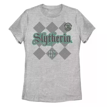 Клетчатая футболка с бриллиантами для юниоров Harry Potter Slytherin Licensed Character
