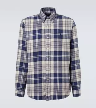 Клетчатая хлопковая рубашка Polo Ralph Lauren, 6553 Off White/Navy