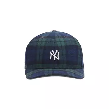 Клетчатая кепка Kith For New York Yankees New Era Blackwatch