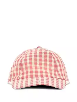 Клетчатая кепка Konges Sljd, розовый