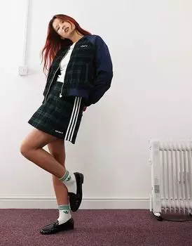 Клетчатая куртка adidas Originals