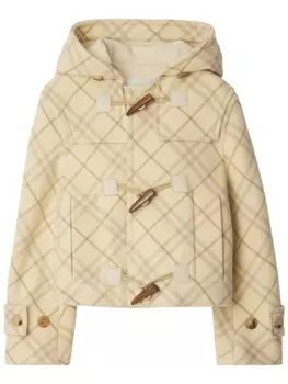 Клетчатая куртка Burberry, нейтральный цвет