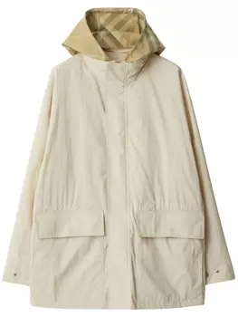 Клетчатая куртка EKD с капюшоном Burberry, бежевый