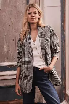 Клетчатая куртка Mint Velvet, бежевый