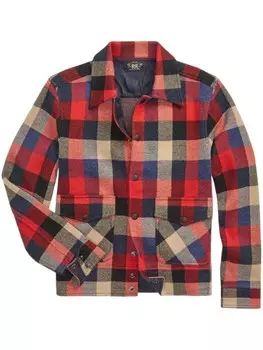 Клетчатая куртка-рубашка Ralph Lauren RRL, красный