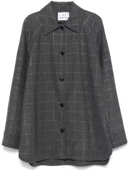 Клетчатая куртка-рубашка с люрексом Manuel Ritz, серый