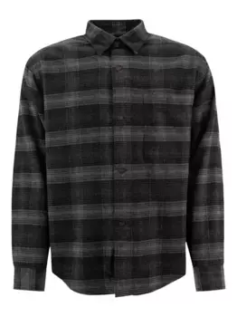 Клетчатая куртка-рубашка с застежкой на пуговицы NN07, черный
