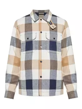 Клетчатая куртка-рубашка WOOLRICH, нейтральный
