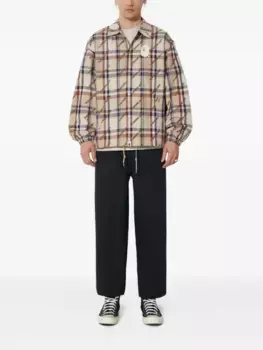 Клетчатая куртка с логотипом A BATHING APE, нейтральный