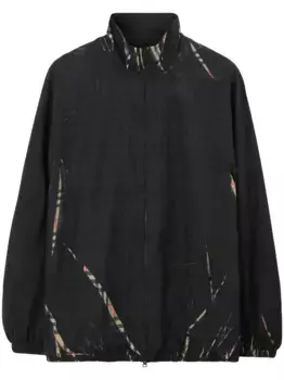 Клетчатая куртка Sliced BURBERRY, черный