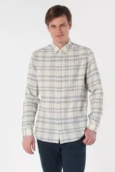 Клетчатая льняная рубашка Colin'S, белый