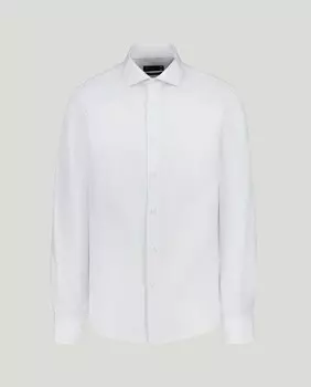 Клетчатая мужская классическая рубашка Easy Wear, белый