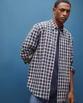 Клетчатая мужская рубашка Dustin, синий