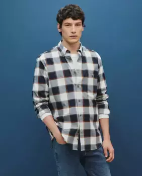 Клетчатая мужская рубашка Dustin, синий