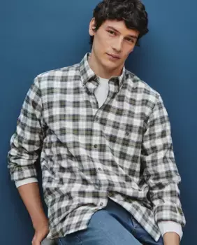 Клетчатая мужская рубашка Dustin, зеленый