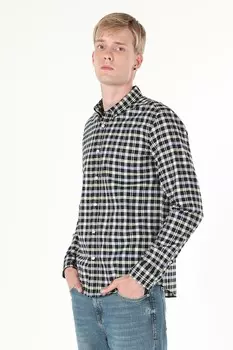 Клетчатая оксфордская рубашка Colin'S, белый