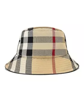 Клетчатая панама Burberry, цвет Archive Beige