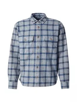 Клетчатая рубашка Abercrombie & Fitch Regular fit Button Up Shirt, цвет dusty blue/light blue/dark blue