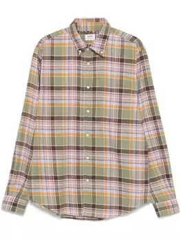 Клетчатая рубашка ASPESI, зеленый