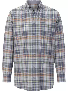 Клетчатая рубашка BABISTA Regular fit Button Up Shirt Carzilo, синий