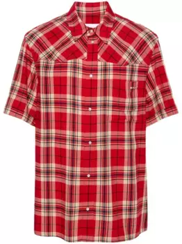 Клетчатая рубашка Bally, красный