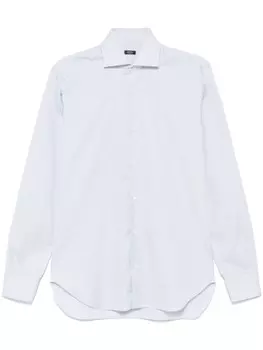 Клетчатая рубашка Barba, белый